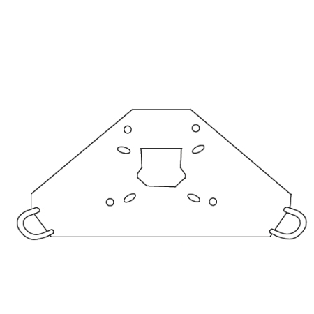 Genuine ROHN AS25G Single Accessory Shelf - NEW - Rohn 25G Tower - Rotor Shelf
