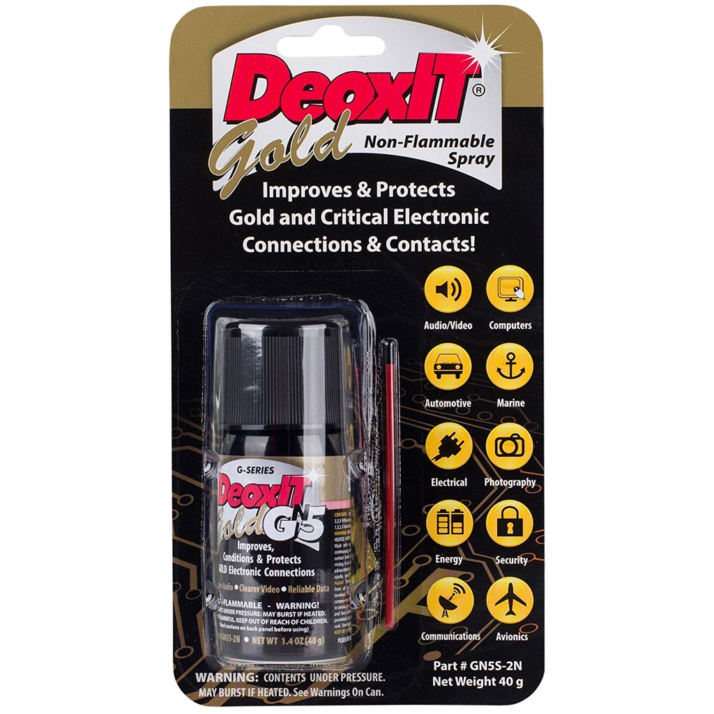 Caig Labs GN5S-2N Deoxit Gold G5 Contact Cleaner and Deoxidizer