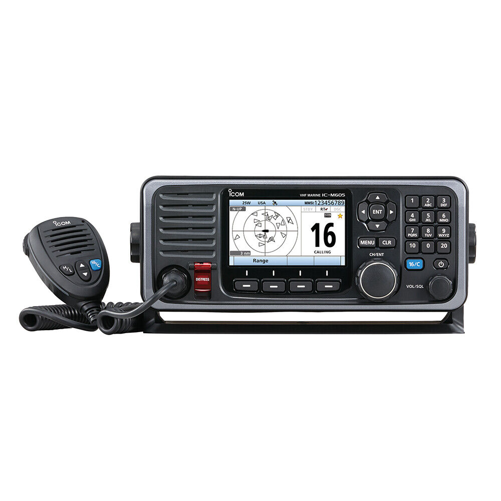 Icom RKA-M605 41 Marine Fixed Mount VHF Radio With AIS Factory Refurbished