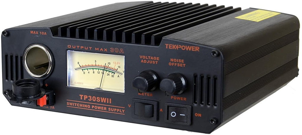 TekPower  TP30SWII 30 Amp DC 13.8V  Power Supply with Noise Offset and meter