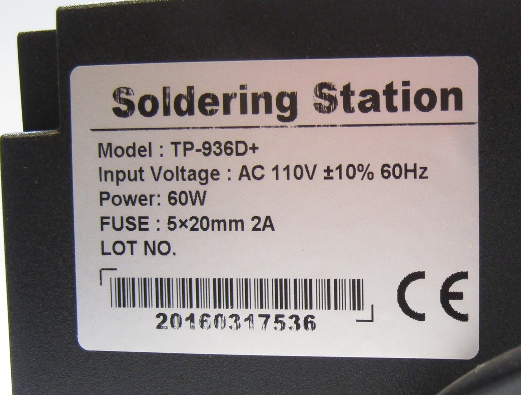 Tekpower TP-936D+  60 Watt Soldering Station,  Soldering Iron Station