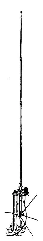 Hy Gain AV-18VS, VERTICAL, 80-10M, BASE LOADED, 18FT