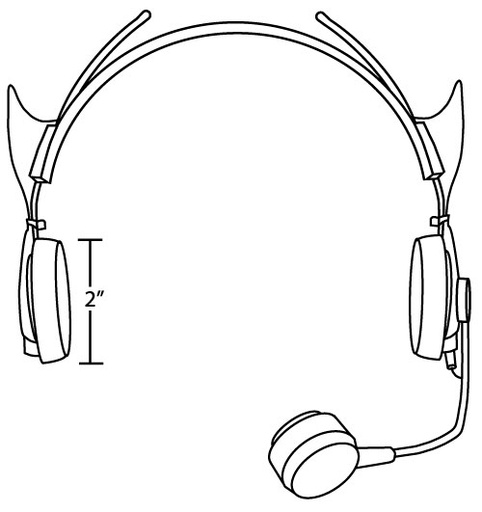 Heil BM-10 Headset W/IC Electret (AD-1iC included)