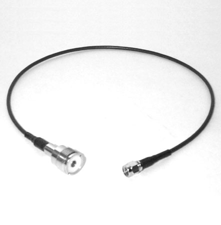 Comet HS-05 18" Adapter jumper cable SMA male/SO-239
