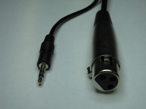 INRAD series M-F cable for 3.5mm stereo mic jack FlexRadio 6400/6600 XLR