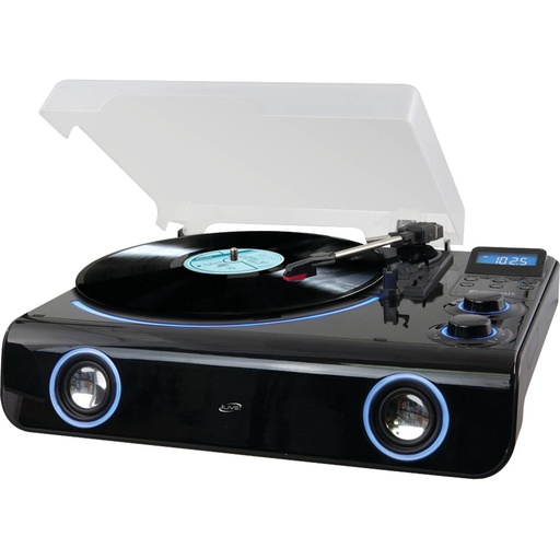 iLive All-in-one Turntable with Bluetooth, Radio & Stereo Speakers (ITTB775B)