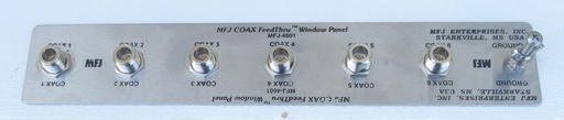 MFJ-4601N  WINDOW ANT FEEDTHRU, BASIC PANEL - N CONNECTORS