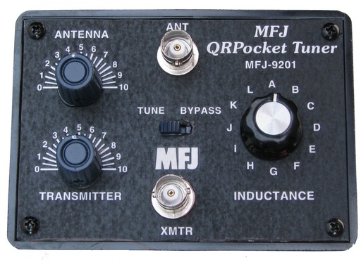 MFJ-9201 QRP POCKET ANTENNA TUNER 80-10M, 100W