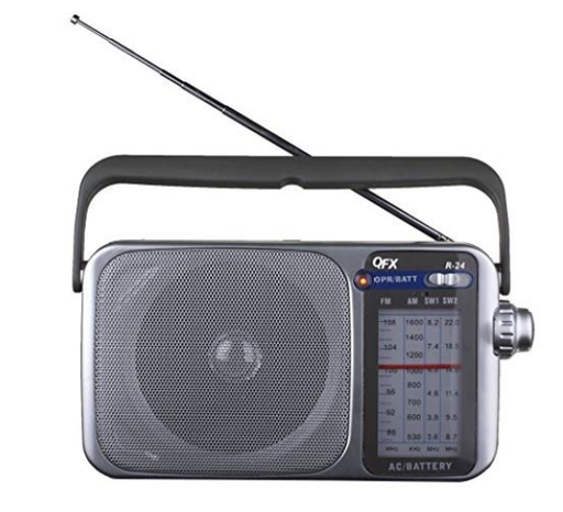 QFX R-24 PORTABLE AM/FM/SW1-SW2 RADIO
