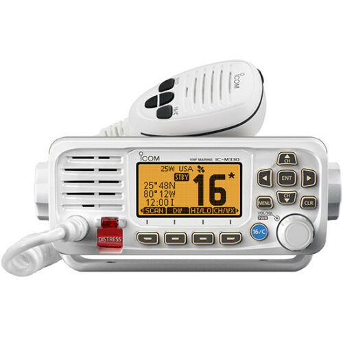 ICOM RKA M330G 41 VHF Marine WHITE VHF WITH GPS Fixed Mount Refurbished