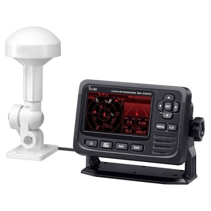 RKB Icom RKB-MA510TR MA-510TR AIS Transponder w Antenna 4.3" Display  Refurbished