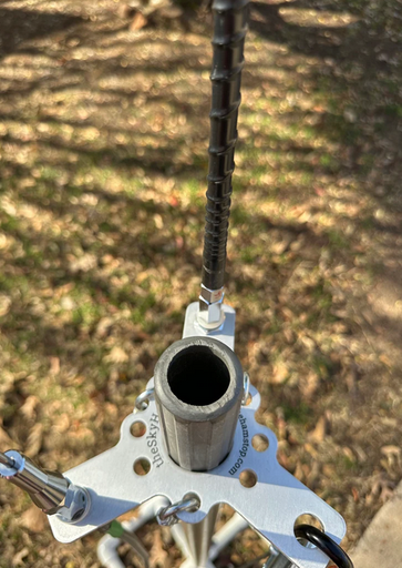 HamStop SkyHook3x8 Aluminum Military Mast Ring For Guy and Mount