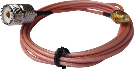 RadCom 3 Foot  HT Jumper SMA Female to UHF female Fits Many Baofeng Wouxun TYT Handhelds
