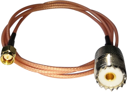 RadCom 3 Foot  HT Jumper SMA Male to UHF female Fits Most Kenwood, Icom, Yaesu