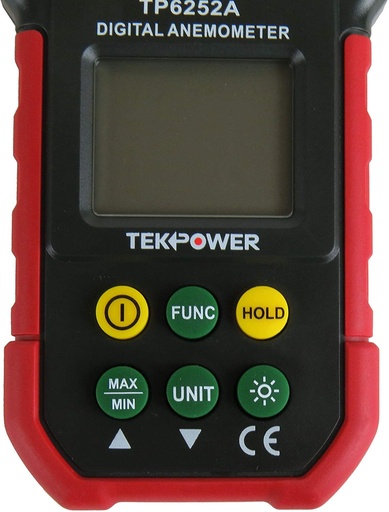 Tekpower TP6252A Digital Anemometer Wind Speed Air Velocity Meter, Air Flow Meter, MS6252A,HYELEC 6252A